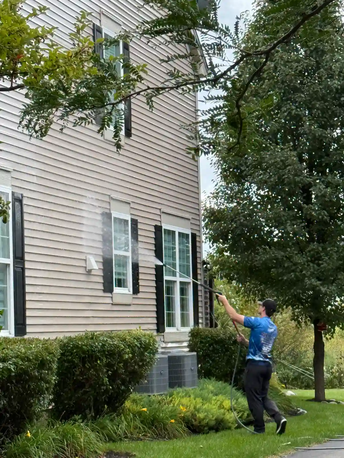 Freshly cleaned home exterior by My Refresh Exteriors